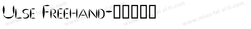 Ulse Freehand字体转换